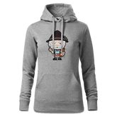 Da Oid Sinzer Griller Sweatshirt Hoody Damen Grau Meliert Kieling Front